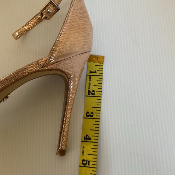Sam Edelman Strappy  Rose Gold  High Heel Sandals Size 8.5 M Leather Upper - Picture 9 of 11